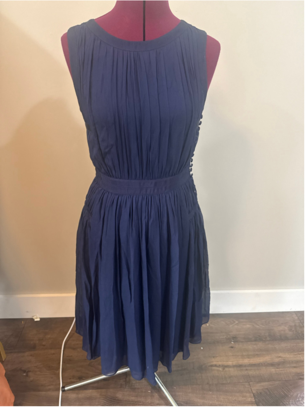 Women's Diane von Furstenberg Blue Midi Dress Size 4
